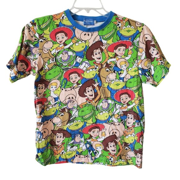 Disney Tokyo Resort Toy Story Buzz Lightyear Woody Graphic T Shirt Japan - Picture 1 of 11